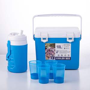 10l + 1.9l पिकनिक आउटडोर पोर्टेबल बर्फ छाती इन्सुलेट मेडिकल छोटे लॉकिंग कूलर बॉक्स - Product Image 3