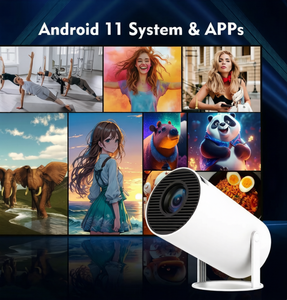Projecteurs Full HD HY300 Pro en gros d'usine, projecteur de cinéma maison 4K, projecteur intelligent Android 11, mini projecteur portable pour jeux vidéo - Product Image 6