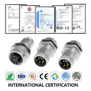 Oem <span class=keywords><strong>7</strong></span>/<span class=keywords><strong>8</strong></span> "kết nối ổ cắm nam nữ kết nối không thấm nước cắm dây nịt IP67 nối chống thấm nước 5pin tường ổ cắm - Product Image 2