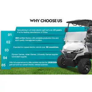 2024 yüksek kaliteli Off-road kulübü 48v ucuz elektrikli Golf arabaları 4 koltuklu lüks elektrikli Golf arabası sepeti