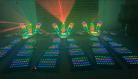 Costume de robot sur échasses à LED programmable RGB avec écran LED en coton pour Halloween, anniversaire, boîte de nuit, DJ, scène, festival