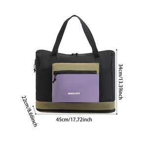 OEM propose des sacs de voyage d'extérieur personnalisables de grande capacité, des sacs à bagages extensibles et des sacs de voyage portables en nylon. - Product Image 3