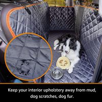 Housse de siège de voiture pour chien et hamac - Design sportif imperméable pour rallonge de siège arrière, ajustement universel