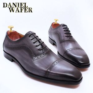High Quality Oxford <b>Shoes</b> Brown Black Party Wedding Suit <b>Shoes</b> Formal Footwear Men Dress <b>Shoes</b> - Product Image 4