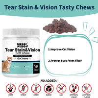 Vente en gros de marque privée Supplément pour chat à mâcher doux Savoureux Saumon Boeuf Thon Tear Remover Soutient les vitamines immunitaires