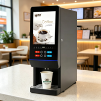Distributeur de café commercial de table, 2 options de boissons, café instantané froid et chaud pour bureau et hôtel
