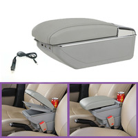 Boîte d'accoudoir centrale, accessoires de modification automobile pour Nissan March, boîte d'accoudoir spéciale sans perçage, boîte de rangement d'accoudoir centrale