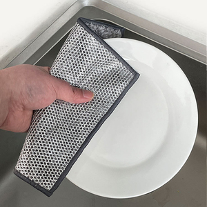 Esun Chiffons à Vaisselle en Nylon Double Couche Fibre <span class=keywords><strong>de</strong></span> Charbon <span class=keywords><strong>de</strong></span> <span class=keywords><strong>Bambou</strong></span> Polyvalent pour Usage Humide et Sec pour la Cuisine - Product Image 6