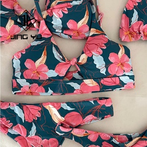 Bikini de Dos Piezas de Lujo para Mujer, Verano, Fabricante de Trajes de Baño, Bikini Personalizado de Nailon Reciclado Estampado - Product Image 4