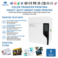 Impresora de Tarjetas de Identificación de PVC de Doble Cara MASUNG MS-8600 600DPI, Impresión de Borde a Borde, para Empleados, Estudiantes y Credenciales Gubernamentales