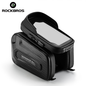 ROCKBROS自行车前框手机袋触摸屏防水硬壳自行车顶管储物袋 - Product Image 1