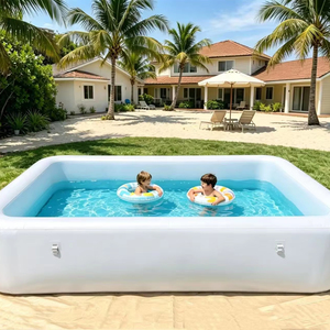 <span class=keywords><strong>Piscine</strong></span> gonflable pour enfants, sécurisée, rectangulaire, en tissu Drop Stitch, <span class=keywords><strong>hors</strong></span> <span class=keywords><strong>sol</strong></span>, pour le jardin, amusement aquatique pour les enfants - Product Image 1