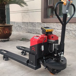 Transpaleta hidráulica eléctrica Transpaleta eléctrica de fábrica Transpaleta eléctrica de alta elevación de 2 toneladas Precio <span class=keywords><strong>barato</strong></span> con escala - Product Image 2