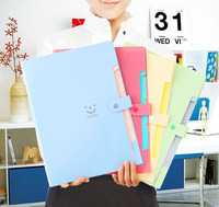 Pochette de classement suspendue A4 en PP/PVC noir/blanc à 5 couches, biseautée sur trois côtés, pour bureau/école