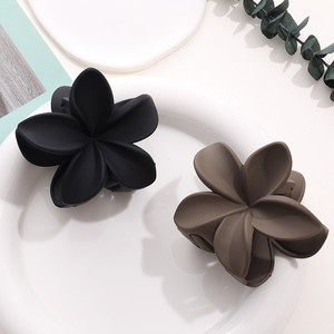 Pince à cheveux en silicone style européen et américain, motif Plumeria, faite à la main – Accessoire polyvalent et coloré pour chignon et <span class=keywords><strong>queue</strong></span> <span class=keywords><strong>de</strong></span> <span class=keywords><strong>cheval</strong></span> pour femme - Product Image 4