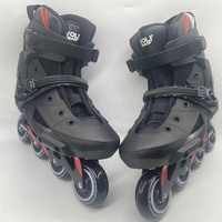 Patins à roulettes en ligne YSMLE haute performance 80 mm à 4 roues avec cadre en aluminium pour le freestyle
