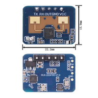 LD2410C Capteur de présence humaine 24Ghz HLK-LD2410C Module de capteur radar à ondes millimétriques 24G Détection de mouvement du battement de coeur sans contact