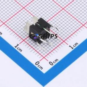 TSL06121-072B330BF-1BC2 Tactile Switch Through hole-6P,6x6mm Switch Single Pole Single Throw Rectangle Button 1.8N Through Hole - Product Image 2