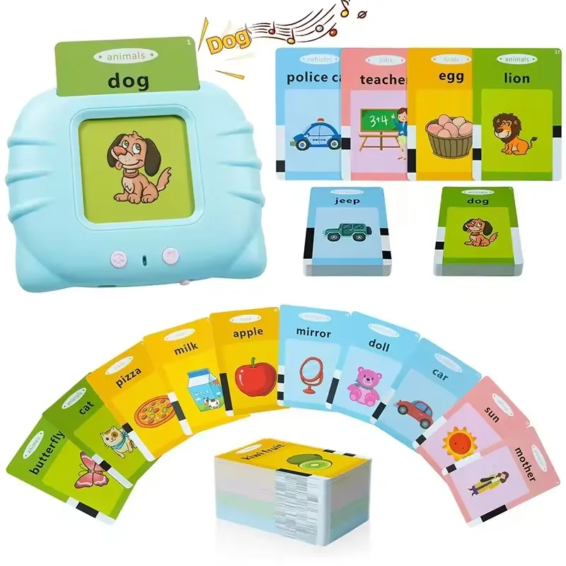 Nouvelles cartes Flash parlantes 224 mots Tod enfant en bas âge jouets garçons filles autisme jouets sensoriels pour enfants autistes apprenant des jouets Montessori