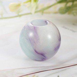 Polvo de purpurina láser de 14Mm, cuentas de chicle gruesas redondas brillantes, cuentas sueltas acrílicas con agujeros grandes para bolígrafo, descuento en la fabricación de joyas - Product Image 3
