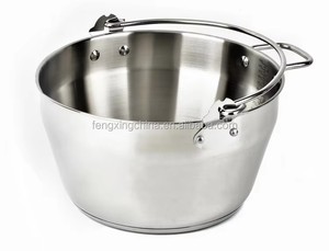 Large Stainless Steel 9L Jam Pot <strong>Preserving</strong> Maslin <strong>Pan</strong> - Product Image 2