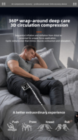 Bottes de massage à compression d'air sans fil avec lumière rouge chauffante pour la récupération des jambes, la relaxation sportive, bottes de compression d'air