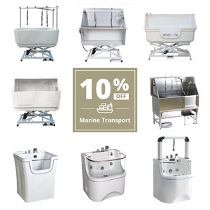 Moderni gatti toelettatura vasca da bagno sterilizzazione ozono cane SPA toelettatura vasca da bagno piccoli animali vasca da bagno con luci a LED - Product Image 4