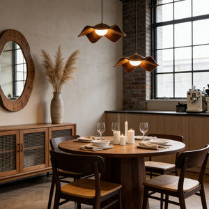 <span class=keywords><strong>Suspension</strong></span> moderne en noyer 40 cm, style nordique, <span class=keywords><strong>pour</strong></span> salle à manger, îlot de <span class=keywords><strong>cuisine</strong></span>, luminaire LED de plafond - Product Image 3