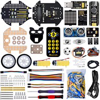 Kit de robot voiture 3 en 1 Keyestudio Stem Programming Beetlebot compatible avec Lego pour Arduino
