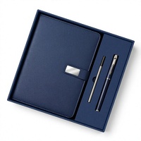 Carnet de notes exécutif en cuir de qualité supérieure A5, 120 pages, emballage coffret cadeau, logo personnalisé, couleur personnalisée, ensemble cadeau d'affaires