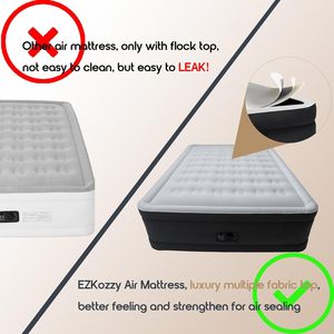 Juego plegables de muebles modernos con bomba integrada de 48 bobinas, colchón de cama inflable de aire tamaño King para dormitorio interior y exterior - Product Image 4
