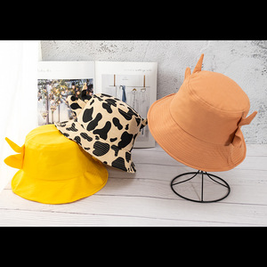 Cappelli a secchiello con stampa mucca di alta qualità orecchie da donna uomini personalizzati cappelli a secchiello da pescatore con corno - Product Image 4