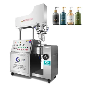 Guanyu 5 Liters 10 Liters Small Lotion Vacuum Emulsifying Mixer Homogeneous Emulsifier Body Lotion Cream Making Machines