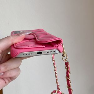 Étui en cuir de luxe haut de gamme pour <span class=keywords><strong>iPhone</strong></span> 17 Air 17-<span class=keywords><strong>11</strong></span> Pro/Plus <span class=keywords><strong>avec</strong></span> porte-cartes et chaîne, <span class=keywords><strong>coque</strong></span> arrière inclinée - Product Image 5