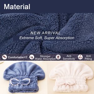 Bonnet de séchage <span class=keywords><strong>pour</strong></span> cheveux bouclés, séchage rapide en salle de bain, <span class=keywords><strong>serviette</strong></span> de bain en microfibre <span class=keywords><strong>pour</strong></span> femmes, bonnet de séchage <span class=keywords><strong>pour</strong></span> cheveux - Product Image 4