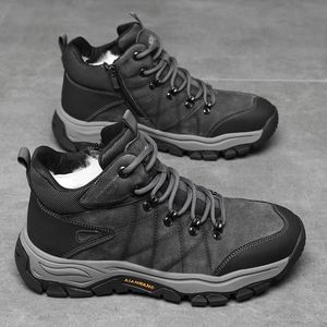 Novedades de Invierno 2026: Botas Casuales de Piel Genuina para Hombre, con Forro de Lana, para Exteriores, Suela Flexible, Antideslizantes y Cálidas para la Nieve - Product Image 1