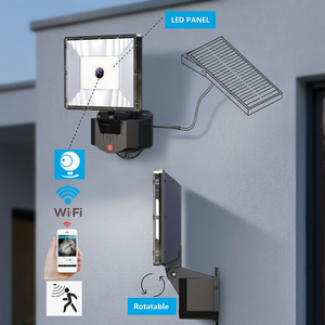 NGW-SHE10 Solar-Powered 20W <b>LED</b> Night & Microwave Sensor <b>Rechargeable</b> <b>Light</b> Switch - Product Image 3