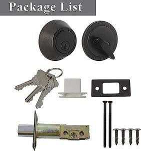 Duy Nhất Thép Không Gỉ Chốt Cửa Khóa Với Núm Tròn Không Thấm Nước An Ninh Nhập Cửa <span class=keywords><strong>Keyed</strong></span> Khóa - Product Image 5