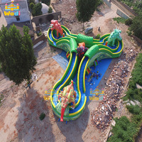 Toboggan aquatique WODI de qualité commerciale en PVC de 0,55 mm pour enfants et adultes, certifié CE/UL