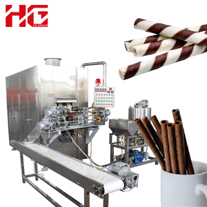 Machine industrielle entièrement automatique <span class=keywords><strong>pour</strong></span> la fabrication de sucettes glacées, mélangeur, four de cuisson, acier inoxydable 304, capacité de 60 kg/heure, centre creux rempli - Product Image 1