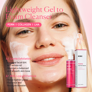 Detergente <span class=keywords><strong>Schiumogeno</strong></span> Gelatinoso PDRN Koec a Basso pH per Uso Quotidiano, Adatto a Tutti i Tipi di Pelle, Idratante, Cura dei Pori, Gel al Collagene, <span class=keywords><strong>Struccante</strong></span> - Product Image 2