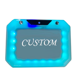 Hot Sale Custom Plastic Smoking Glow Led Light Up Rolling Tray with Speaker