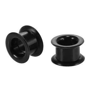 Par de tapones para los oídos de silicona túneles 3mm-40mm medidores de oreja acampanados dobles expansor Piercing Oreja pendientes Piercing joyería - Product Image 2