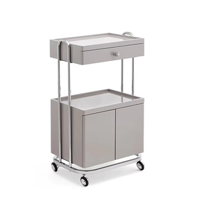 Nieuwe hoogwaardige beautytool salon <span class=keywords><strong>trolley</strong></span>, rollende multifunctionele gouden frame beauty <span class=keywords><strong>trolley</strong></span> met dubbele opbergruimte - Product Image 2