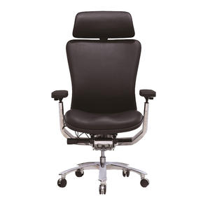 Silla de oficina reclinable ergonómica ejecutiva de cuero, muebles de oficina giratorios, de escritorio, China - Product Image 4