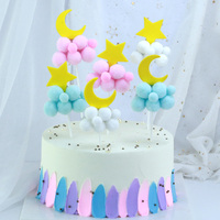 Backen Kuchen Dekoration Stern und Mond Ball Geburtstags torte Plug-in Festliche Dessert Tisch karte Cake Topper