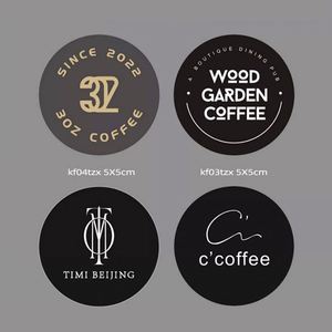 Etiqueta Adhesiva de PVC Personalizada con Logotipo, Resistente al Agua, Impresión de Etiquetas para Café, Leche, Té, Marca Comercial - Product Image 4