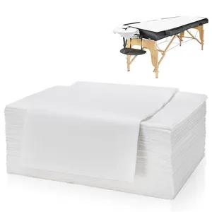 100pcs Disposable Massage Table Sheets, Non-woven Bed Breathable Sheet, 31"*71" Thin Bed Covers for Beauty SPA Salon Hotel
