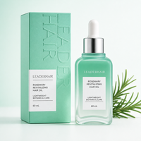 Minyak Rambut Organik Rosemary Revitalizing Leaderhair, Menutrisi & Memperbaiki Rambut, Ekstrak Tumbuhan untuk Rambut Kering & Mengembang 60ml Grosir
