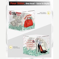 Tirelire en acrylique transparent pour le défi d'épargne, boîte de rangement d'argent pour la gestion budgétaire domestique et la décoration